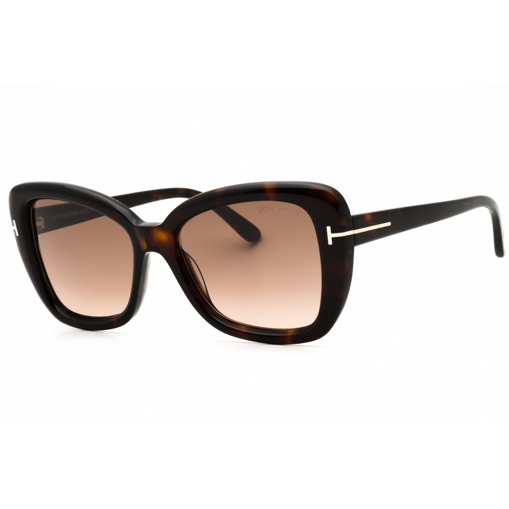 Nwt Tom Ford Ft1008 Dark Havana Cat Eye 55mm Sunglasses